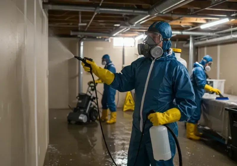 Basement Sanitization and Antimicrobial Treatment process in Tempe, AZ