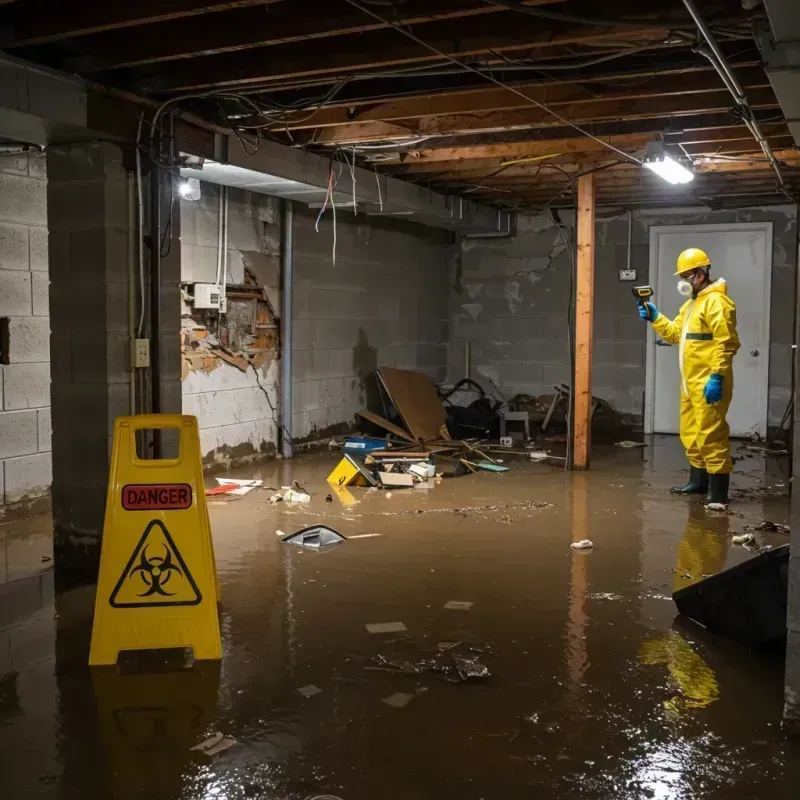 Flooded Basement Electrical Hazard in Tempe, AZ Property